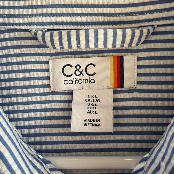 C&C California stripped button up - Picture 3 of 3